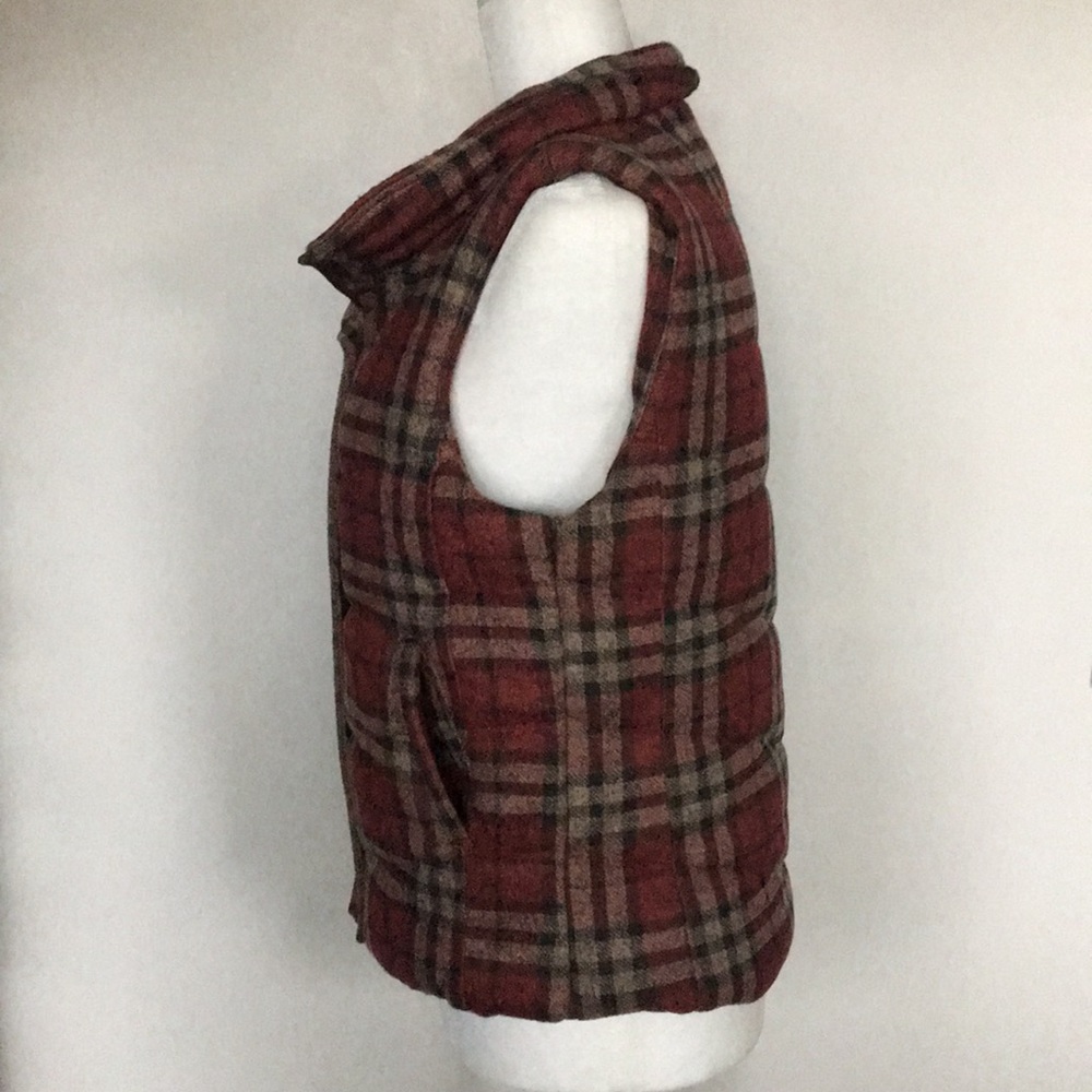 Vici Collection Plaid Pocketed Vest - Picture 3 of 6